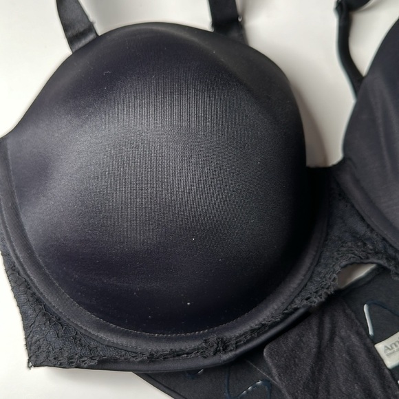 AMBRIELLE 42D MULTIWAY STRAPLESS CONTOUR UNDERWIRE WOMEN BRA #76220-3 BLACK - Picture 4 of 11